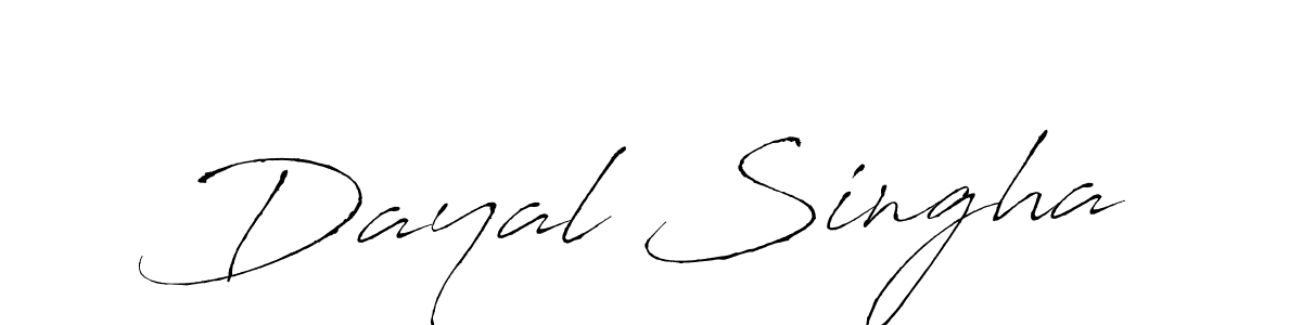 Also we have Dayal Singha name is the best signature style. Create professional handwritten signature collection using Antro_Vectra autograph style. Dayal Singha signature style 6 images and pictures png