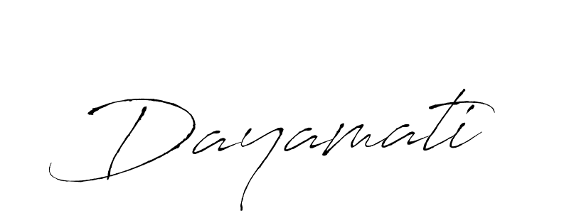 Make a beautiful signature design for name Dayamati. With this signature (Antro_Vectra) style, you can create a handwritten signature for free. Dayamati signature style 6 images and pictures png