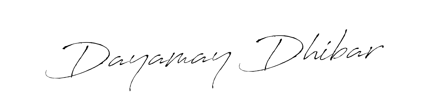 Design your own signature with our free online signature maker. With this signature software, you can create a handwritten (Antro_Vectra) signature for name Dayamay Dhibar. Dayamay Dhibar signature style 6 images and pictures png