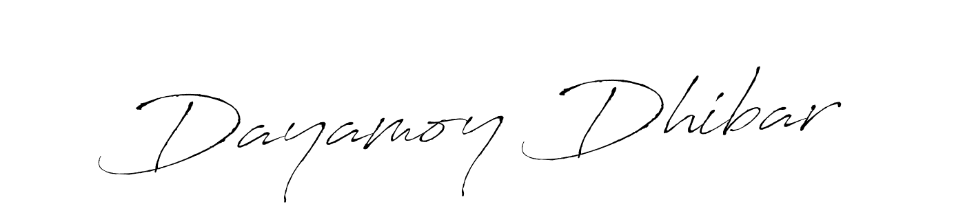 You should practise on your own different ways (Antro_Vectra) to write your name (Dayamoy Dhibar) in signature. don't let someone else do it for you. Dayamoy Dhibar signature style 6 images and pictures png