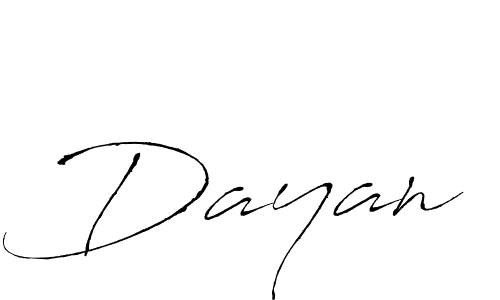 Design your own signature with our free online signature maker. With this signature software, you can create a handwritten (Antro_Vectra) signature for name Dayan. Dayan signature style 6 images and pictures png