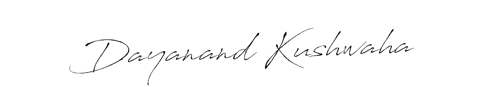 How to make Dayanand Kushwaha name signature. Use Antro_Vectra style for creating short signs online. This is the latest handwritten sign. Dayanand Kushwaha signature style 6 images and pictures png