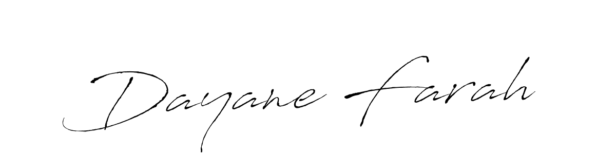 The best way (Antro_Vectra) to make a short signature is to pick only two or three words in your name. The name Dayane Farah include a total of six letters. For converting this name. Dayane Farah signature style 6 images and pictures png