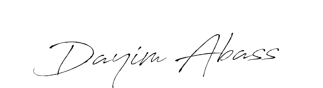 Dayim Abass stylish signature style. Best Handwritten Sign (Antro_Vectra) for my name. Handwritten Signature Collection Ideas for my name Dayim Abass. Dayim Abass signature style 6 images and pictures png