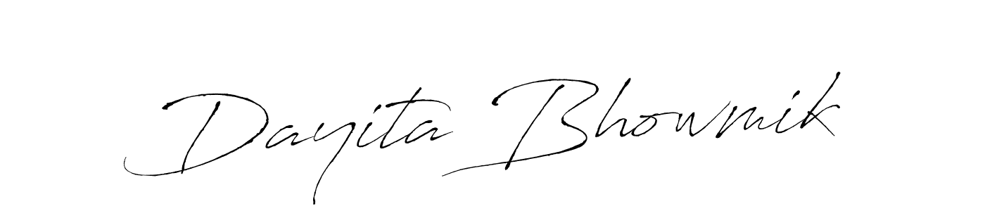 How to make Dayita Bhowmik signature? Antro_Vectra is a professional autograph style. Create handwritten signature for Dayita Bhowmik name. Dayita Bhowmik signature style 6 images and pictures png