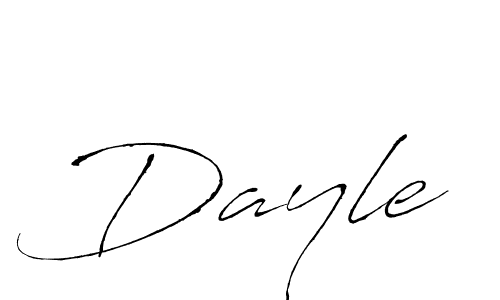 Design your own signature with our free online signature maker. With this signature software, you can create a handwritten (Antro_Vectra) signature for name Dayle. Dayle signature style 6 images and pictures png