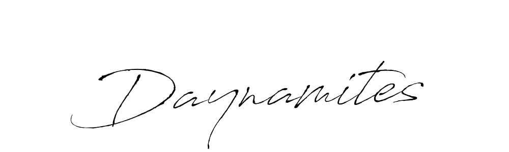 Also we have Daynamites name is the best signature style. Create professional handwritten signature collection using Antro_Vectra autograph style. Daynamites signature style 6 images and pictures png