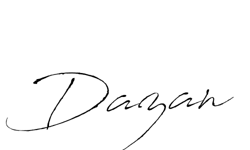 Create a beautiful signature design for name Dazan. With this signature (Antro_Vectra) fonts, you can make a handwritten signature for free. Dazan signature style 6 images and pictures png