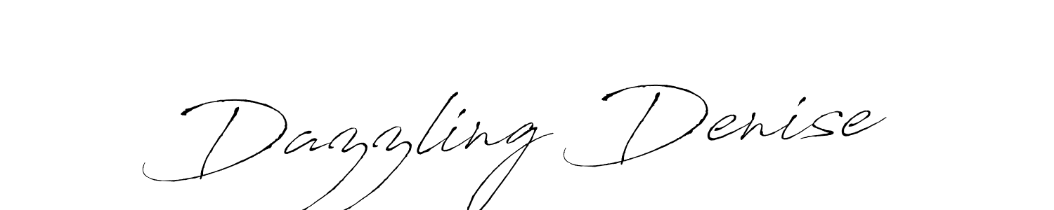 Design your own signature with our free online signature maker. With this signature software, you can create a handwritten (Antro_Vectra) signature for name Dazzling Denise. Dazzling Denise signature style 6 images and pictures png