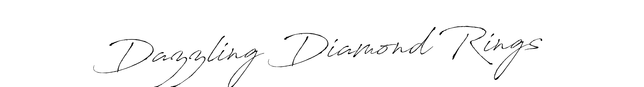 Create a beautiful signature design for name Dazzling Diamond Rings. With this signature (Antro_Vectra) fonts, you can make a handwritten signature for free. Dazzling Diamond Rings signature style 6 images and pictures png