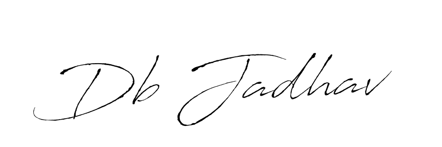 Design your own signature with our free online signature maker. With this signature software, you can create a handwritten (Antro_Vectra) signature for name Db Jadhav. Db Jadhav signature style 6 images and pictures png