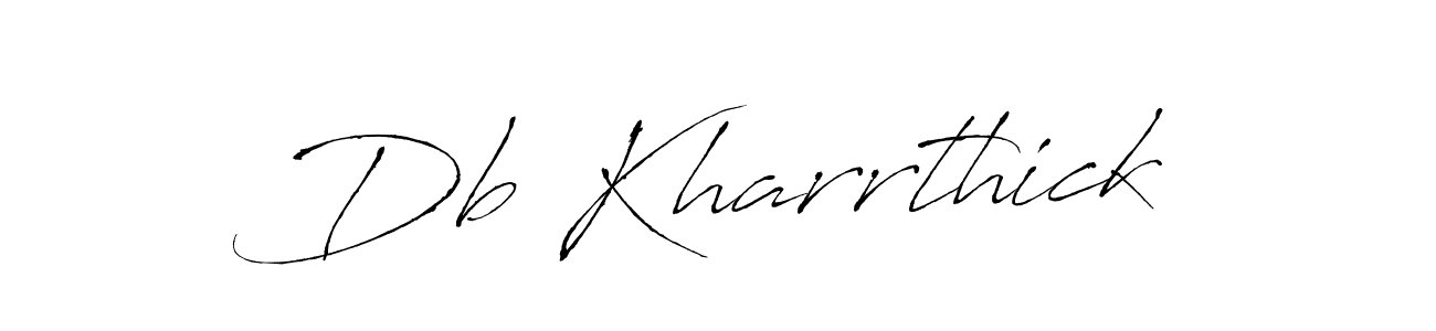 Also we have Db Kharrthick name is the best signature style. Create professional handwritten signature collection using Antro_Vectra autograph style. Db Kharrthick signature style 6 images and pictures png