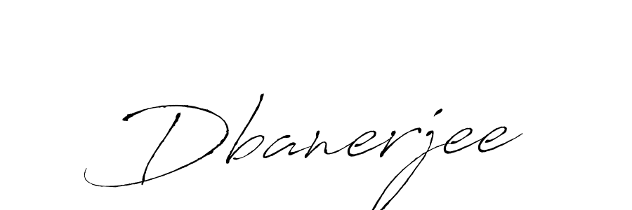 Create a beautiful signature design for name Dbanerjee. With this signature (Antro_Vectra) fonts, you can make a handwritten signature for free. Dbanerjee signature style 6 images and pictures png