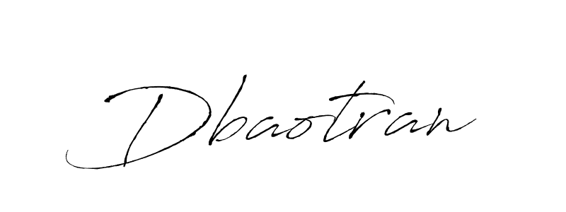 How to make Dbaotran signature? Antro_Vectra is a professional autograph style. Create handwritten signature for Dbaotran name. Dbaotran signature style 6 images and pictures png
