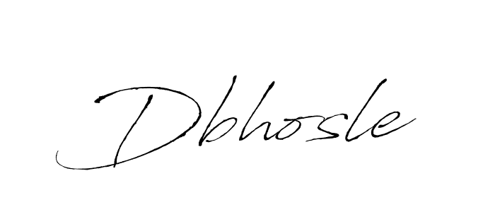 Make a beautiful signature design for name Dbhosle. With this signature (Antro_Vectra) style, you can create a handwritten signature for free. Dbhosle signature style 6 images and pictures png