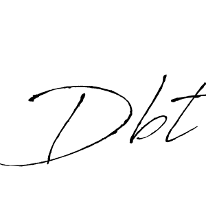 Use a signature maker to create a handwritten signature online. With this signature software, you can design (Antro_Vectra) your own signature for name Dbt. Dbt signature style 6 images and pictures png