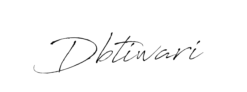 Dbtiwari stylish signature style. Best Handwritten Sign (Antro_Vectra) for my name. Handwritten Signature Collection Ideas for my name Dbtiwari. Dbtiwari signature style 6 images and pictures png