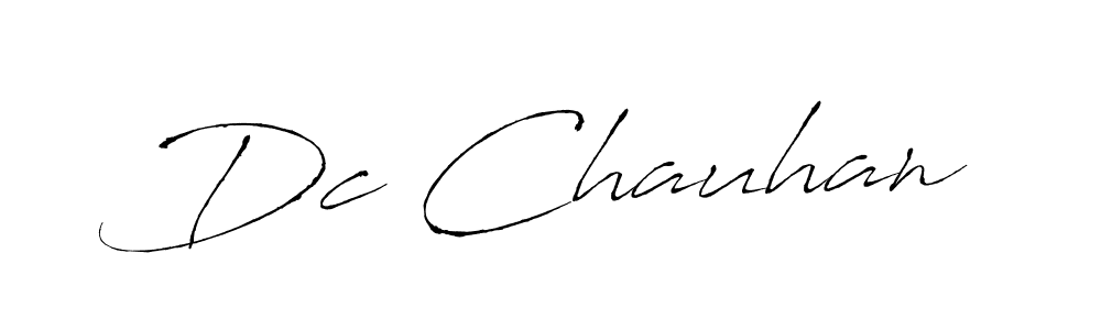 Dc Chauhan stylish signature style. Best Handwritten Sign (Antro_Vectra) for my name. Handwritten Signature Collection Ideas for my name Dc Chauhan. Dc Chauhan signature style 6 images and pictures png