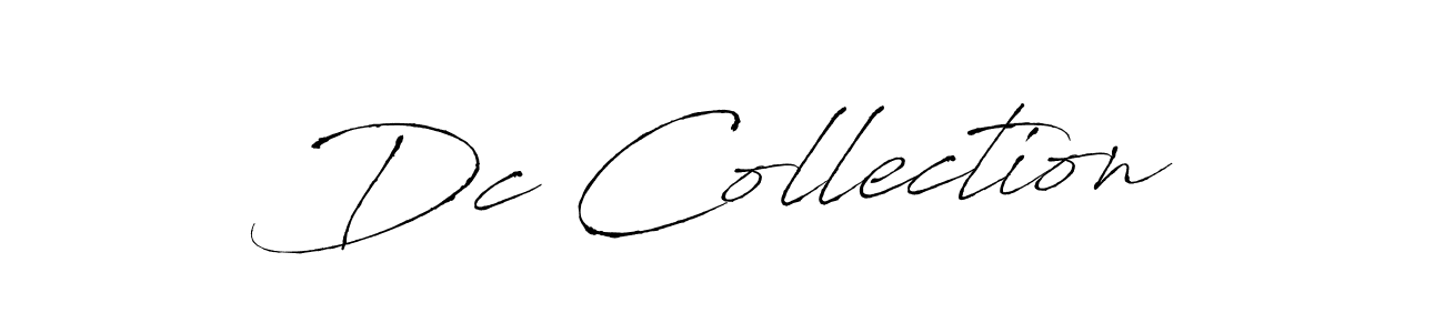 How to make Dc Collection name signature. Use Antro_Vectra style for creating short signs online. This is the latest handwritten sign. Dc Collection signature style 6 images and pictures png