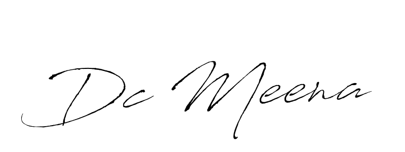 Also You can easily find your signature by using the search form. We will create Dc Meena name handwritten signature images for you free of cost using Antro_Vectra sign style. Dc Meena signature style 6 images and pictures png