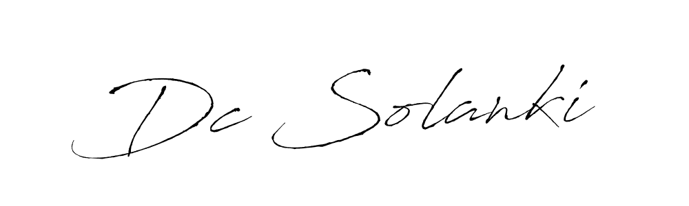 Also You can easily find your signature by using the search form. We will create Dc Solanki name handwritten signature images for you free of cost using Antro_Vectra sign style. Dc Solanki signature style 6 images and pictures png