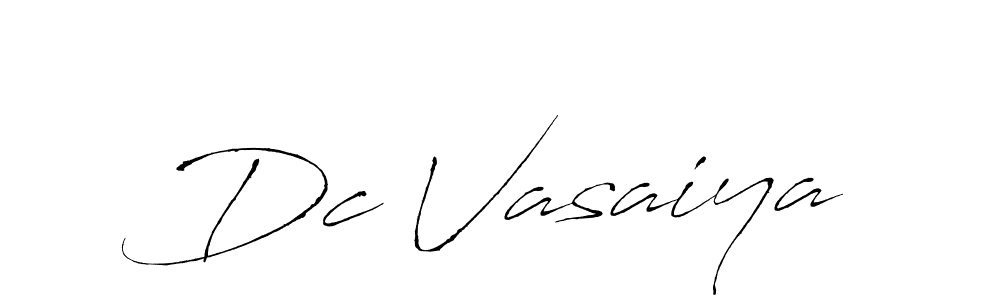 Dc Vasaiya stylish signature style. Best Handwritten Sign (Antro_Vectra) for my name. Handwritten Signature Collection Ideas for my name Dc Vasaiya. Dc Vasaiya signature style 6 images and pictures png