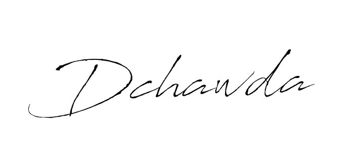 How to make Dchawda signature? Antro_Vectra is a professional autograph style. Create handwritten signature for Dchawda name. Dchawda signature style 6 images and pictures png