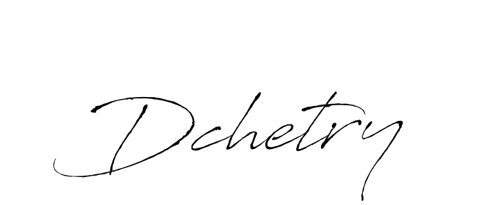 Design your own signature with our free online signature maker. With this signature software, you can create a handwritten (Antro_Vectra) signature for name Dchetry. Dchetry signature style 6 images and pictures png