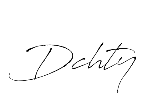 Dchty stylish signature style. Best Handwritten Sign (Antro_Vectra) for my name. Handwritten Signature Collection Ideas for my name Dchty. Dchty signature style 6 images and pictures png