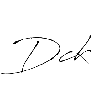 You should practise on your own different ways (Antro_Vectra) to write your name (Dck) in signature. don't let someone else do it for you. Dck signature style 6 images and pictures png