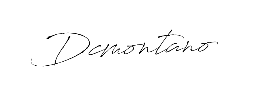 Antro_Vectra is a professional signature style that is perfect for those who want to add a touch of class to their signature. It is also a great choice for those who want to make their signature more unique. Get Dcmontano name to fancy signature for free. Dcmontano signature style 6 images and pictures png