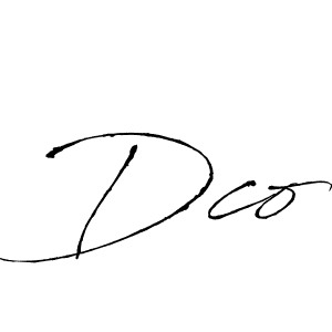 Create a beautiful signature design for name Dco. With this signature (Antro_Vectra) fonts, you can make a handwritten signature for free. Dco signature style 6 images and pictures png