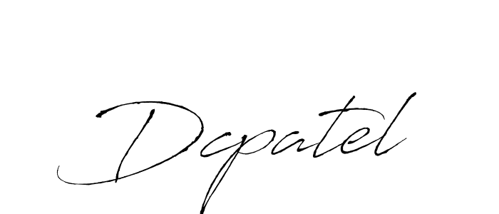 Dcpatel stylish signature style. Best Handwritten Sign (Antro_Vectra) for my name. Handwritten Signature Collection Ideas for my name Dcpatel. Dcpatel signature style 6 images and pictures png