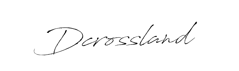 How to make Dcrossland name signature. Use Antro_Vectra style for creating short signs online. This is the latest handwritten sign. Dcrossland signature style 6 images and pictures png
