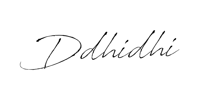 Design your own signature with our free online signature maker. With this signature software, you can create a handwritten (Antro_Vectra) signature for name Ddhidhi. Ddhidhi signature style 6 images and pictures png
