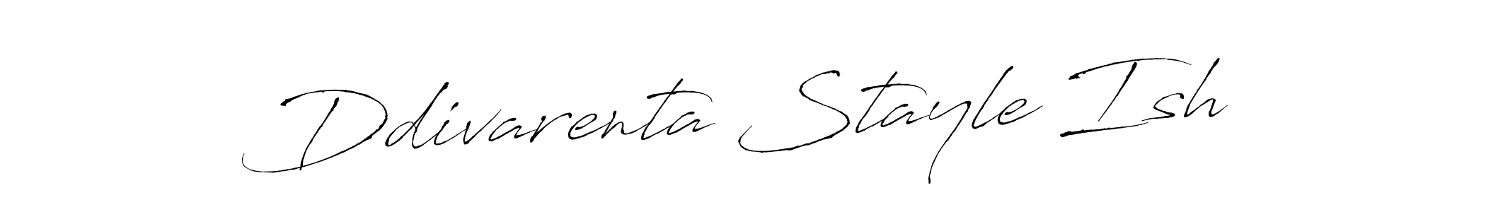 How to make Ddivarenta Stayle Ish name signature. Use Antro_Vectra style for creating short signs online. This is the latest handwritten sign. Ddivarenta Stayle Ish signature style 6 images and pictures png