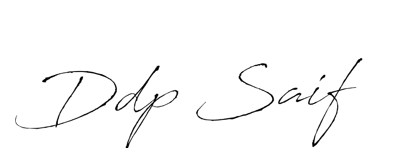 Make a beautiful signature design for name Ddp Saif. With this signature (Antro_Vectra) style, you can create a handwritten signature for free. Ddp Saif signature style 6 images and pictures png