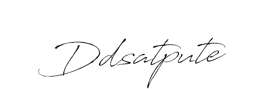 Use a signature maker to create a handwritten signature online. With this signature software, you can design (Antro_Vectra) your own signature for name Ddsatpute. Ddsatpute signature style 6 images and pictures png