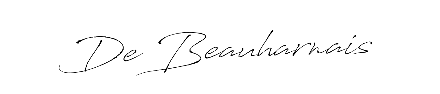 Design your own signature with our free online signature maker. With this signature software, you can create a handwritten (Antro_Vectra) signature for name De Beauharnais. De Beauharnais signature style 6 images and pictures png