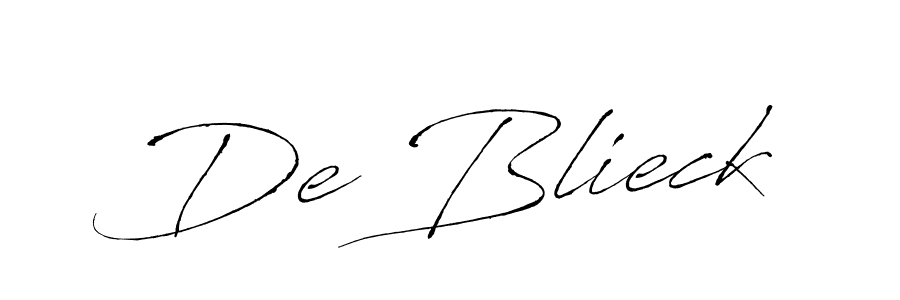 Make a beautiful signature design for name De Blieck. Use this online signature maker to create a handwritten signature for free. De Blieck signature style 6 images and pictures png