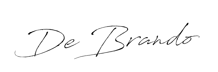 Create a beautiful signature design for name De Brando. With this signature (Antro_Vectra) fonts, you can make a handwritten signature for free. De Brando signature style 6 images and pictures png