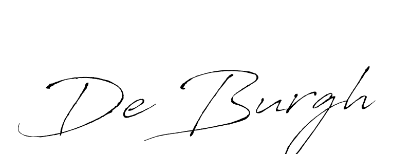 Create a beautiful signature design for name De Burgh. With this signature (Antro_Vectra) fonts, you can make a handwritten signature for free. De Burgh signature style 6 images and pictures png