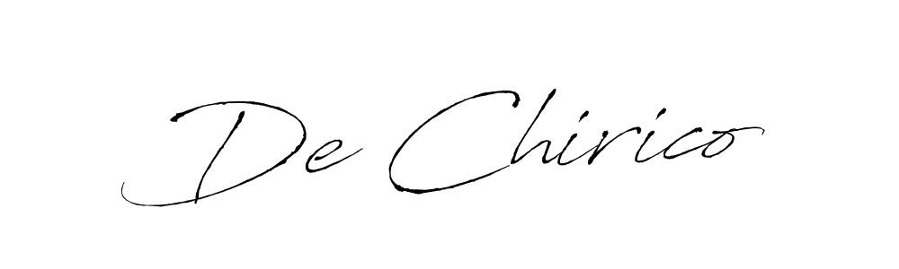 Design your own signature with our free online signature maker. With this signature software, you can create a handwritten (Antro_Vectra) signature for name De Chirico. De Chirico signature style 6 images and pictures png