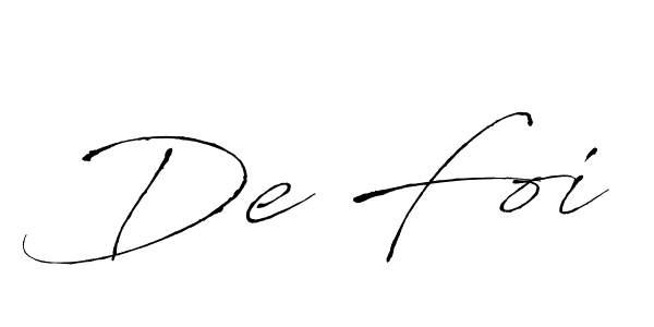 Also we have De Foi name is the best signature style. Create professional handwritten signature collection using Antro_Vectra autograph style. De Foi signature style 6 images and pictures png