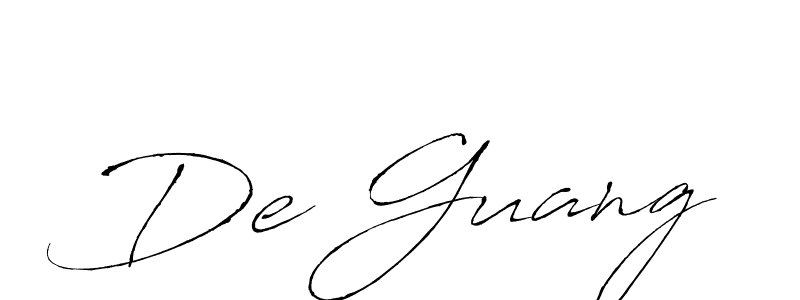 How to Draw De Guang signature style? Antro_Vectra is a latest design signature styles for name De Guang. De Guang signature style 6 images and pictures png