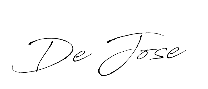 Design your own signature with our free online signature maker. With this signature software, you can create a handwritten (Antro_Vectra) signature for name De Jose. De Jose signature style 6 images and pictures png