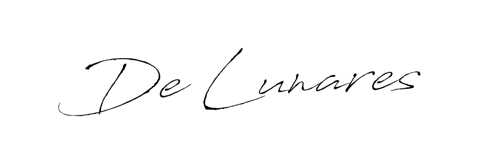 De Lunares stylish signature style. Best Handwritten Sign (Antro_Vectra) for my name. Handwritten Signature Collection Ideas for my name De Lunares. De Lunares signature style 6 images and pictures png