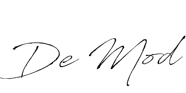 Also we have De Mod name is the best signature style. Create professional handwritten signature collection using Antro_Vectra autograph style. De Mod signature style 6 images and pictures png