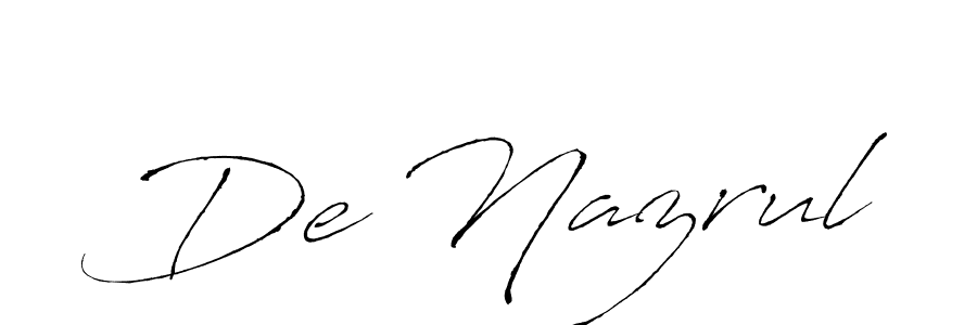 Also You can easily find your signature by using the search form. We will create De Nazrul name handwritten signature images for you free of cost using Antro_Vectra sign style. De Nazrul signature style 6 images and pictures png