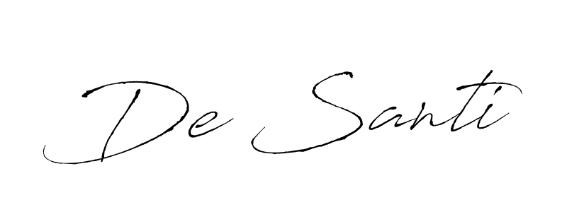 Also You can easily find your signature by using the search form. We will create De Santi name handwritten signature images for you free of cost using Antro_Vectra sign style. De Santi signature style 6 images and pictures png